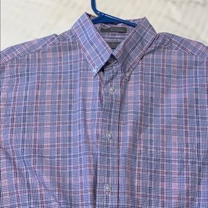 Daniel Cremieux short sleeve button down plaid L